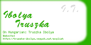 ibolya truszka business card